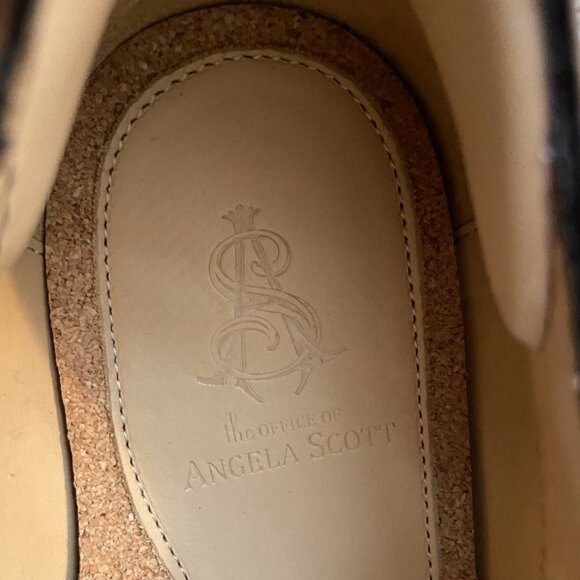 NEW The Office of Angela Scott Mr York shoe Mahogany Size 41 Double Monk Buckles - Picture 6 of 9